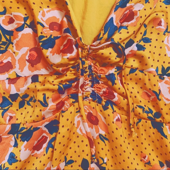 Free People Morning Light Silky Floral Mini Dress - Picture 15 of 16